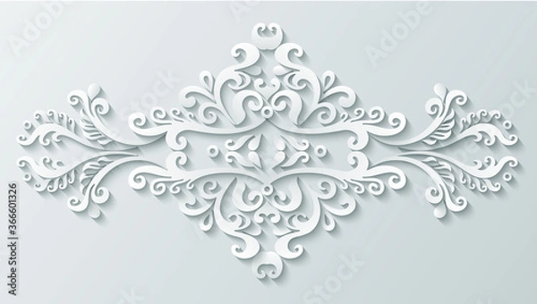 Obraz Vector modern volumetric floral elements