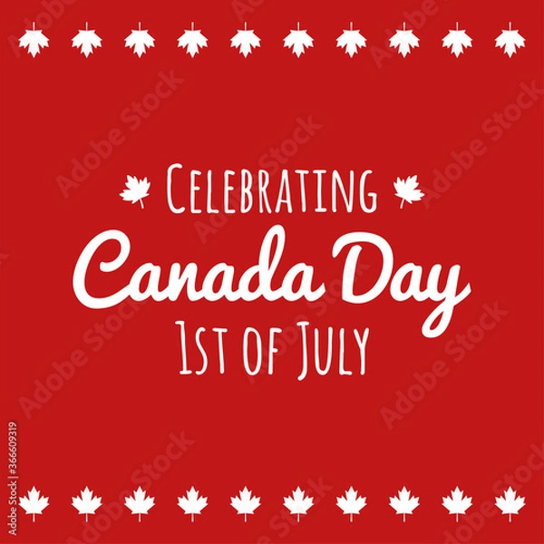 Obraz Canada day card