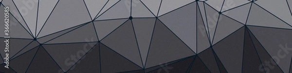 Fototapeta Dark Slate color Abstract color Low-Polygones Generative Art background illustration