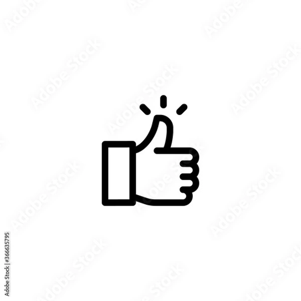 Obraz  Thumb up icon symbol vector eps 10