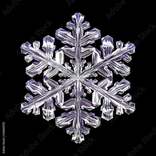 Obraz Płatek śniegu 3D 2