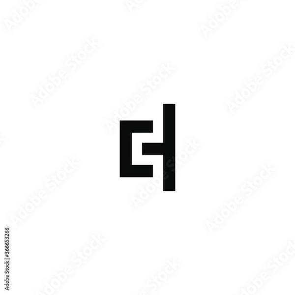 Fototapeta eh e h letter vector logo 