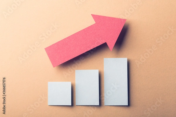 Fototapeta Growth Graph About Business Concept