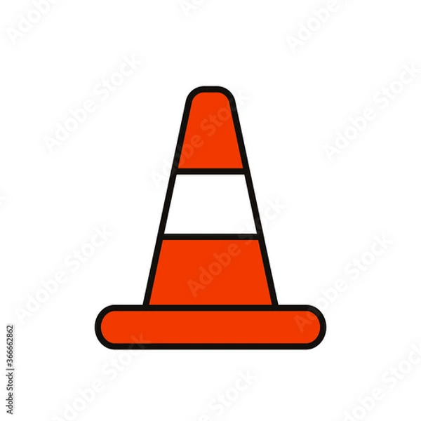 Obraz Roadblock Illustration