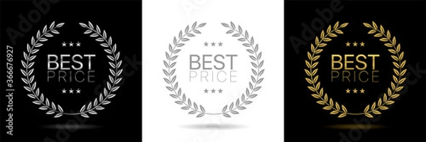 Obraz Best price wreath icon