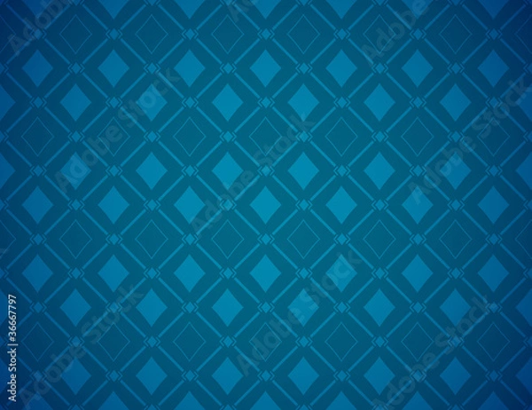 Fototapeta Vector Poker Blue Background