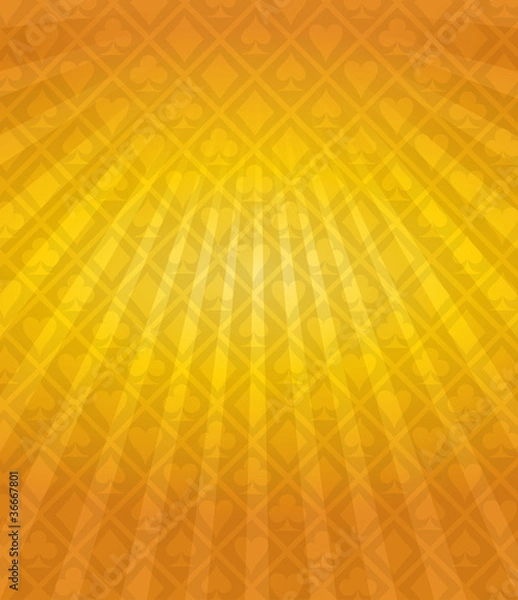 Obraz Vector Poker Gold Background