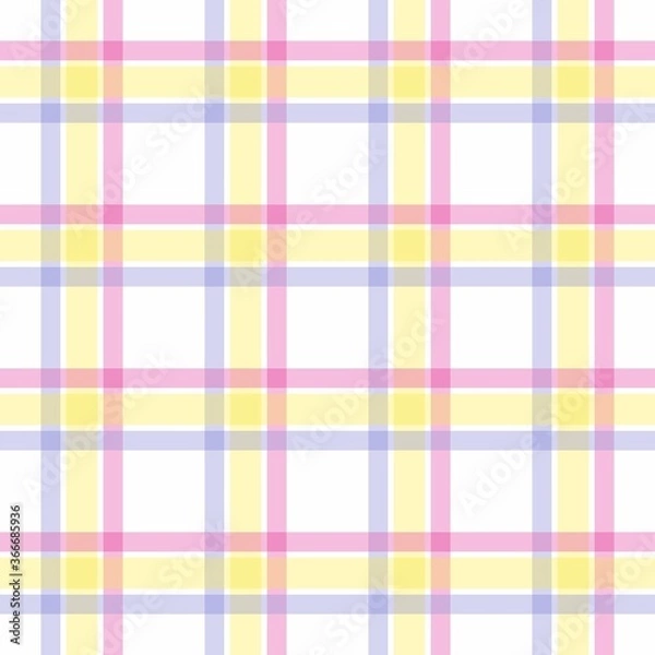 Fototapeta Sarong Motif with grid pattern. Seamless gingham Pattern. Vector illustrations. Texture from squares/ rhombus for - tablecloths, blanket, plaid, cloths, shirts, textiles, dresses, paper, posters.