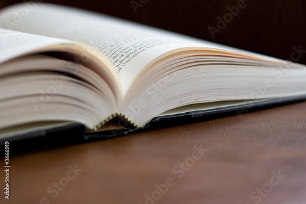 Fototapeta Hardcover Book on Leather 2