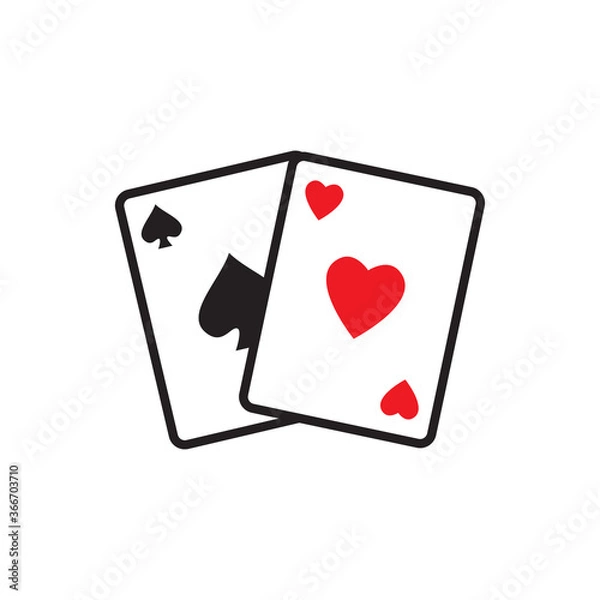 Fototapeta playing card icon vector symbol template