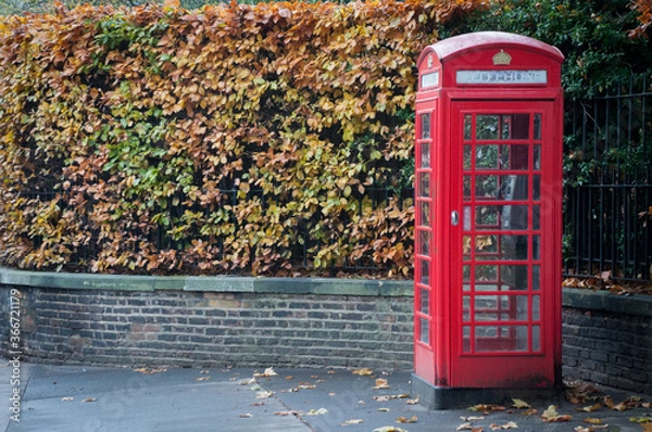 Obraz red telephone box