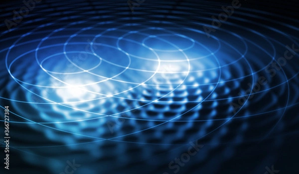 Fototapeta Two Points and Interference