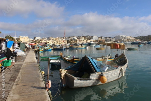 Obraz MARSAXLOKK - MALTA DEC 2019