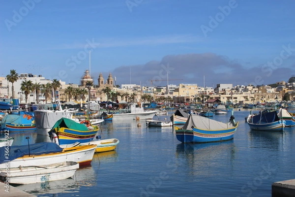 Obraz MARSAXLOKK - MALTA DEC 2019