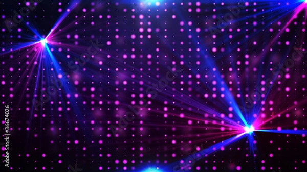 Obraz Purple disco lights background