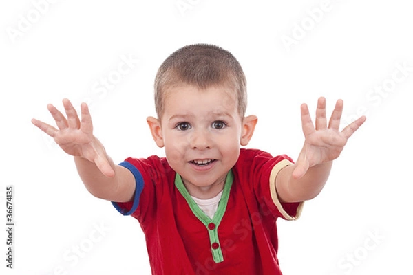 Obraz little boy looking at camera