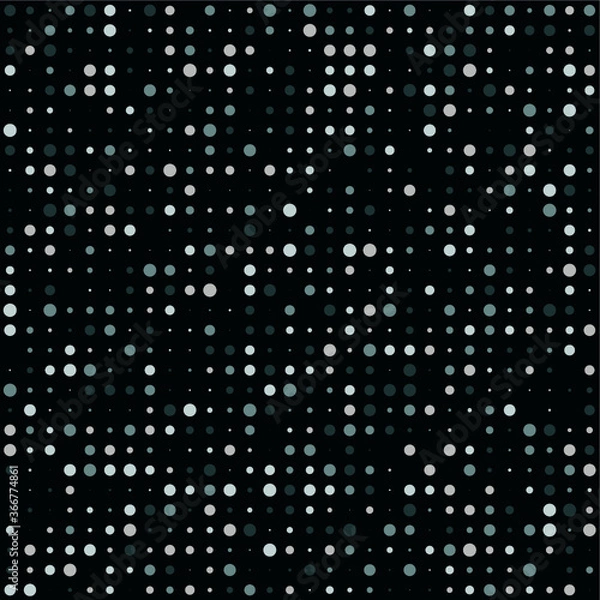 Obraz abstract black and white geometric pattern with dotts and small elements.