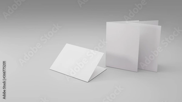 Obraz Blank greeting card isolated mockup