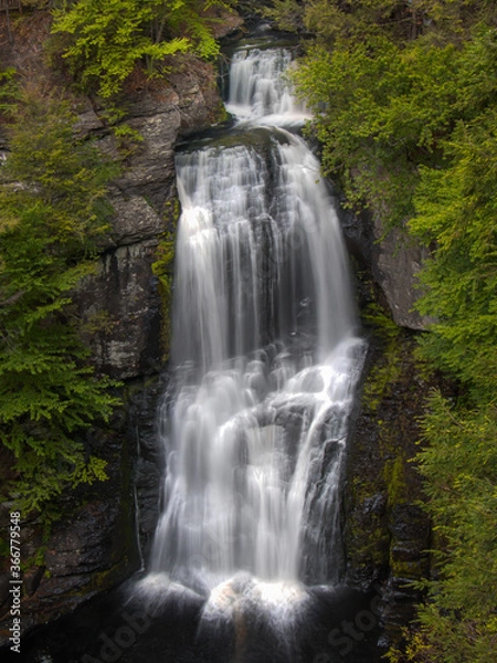 Fototapeta Bushkill Falls in the Pocono Mountains of Pennsylvania on a summer day