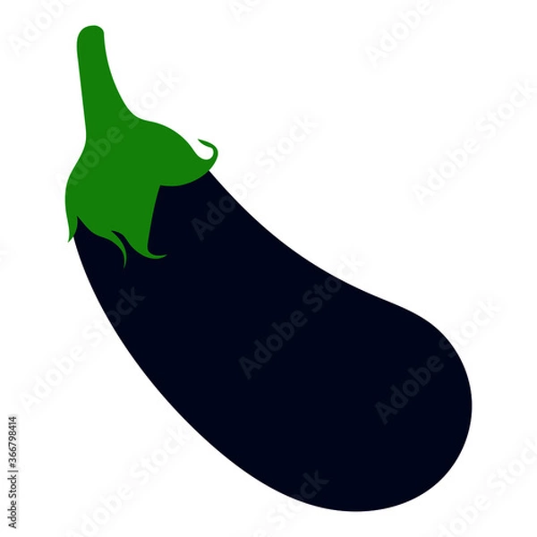 Obraz Eggplant without background