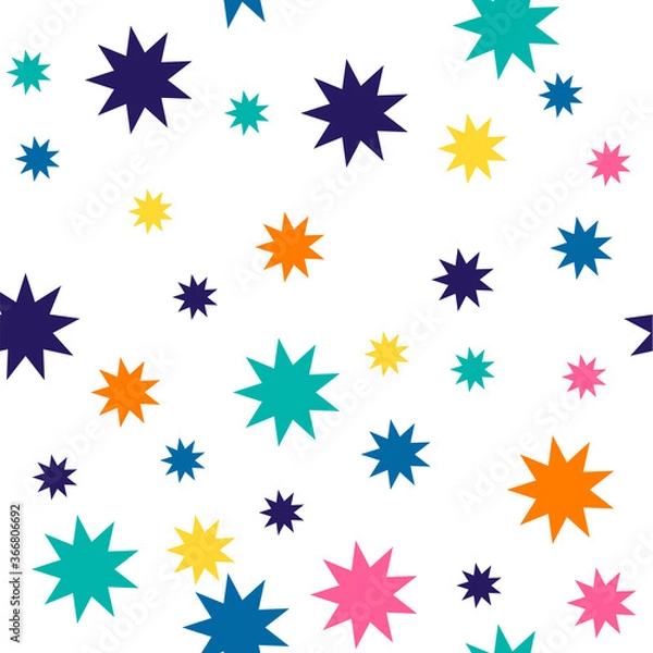 Fototapeta Abstract bright colorful seamless pattern.