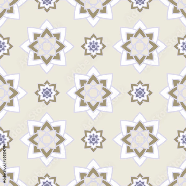 Fototapeta The seamless pattern is formed from an element of ethnic ornament. EPS10
