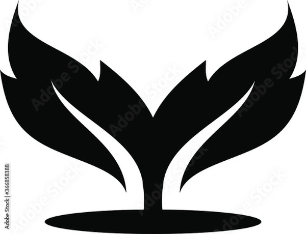 Fototapeta leaf and tree vektor 