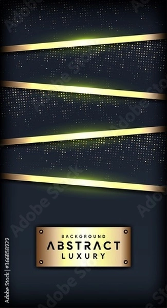 Fototapeta abstract black metallic frame layout tech background