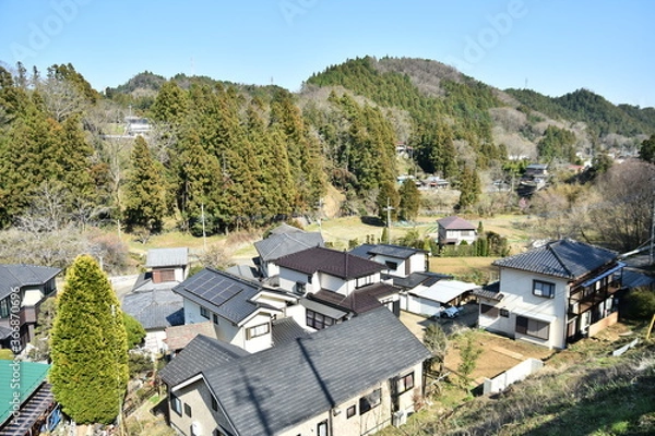 Obraz 日本の田舎の風景