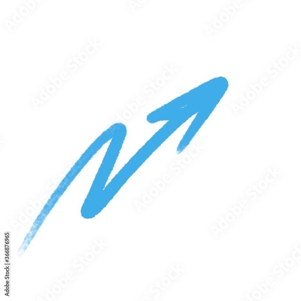 Obraz blue arrow sign