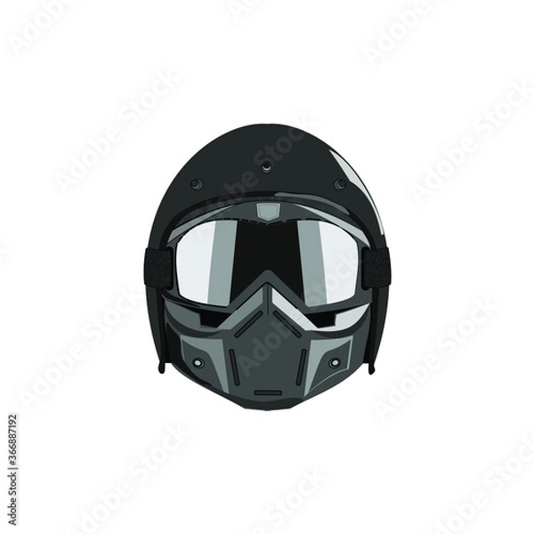 Obraz motorcycle helmet isolated on white