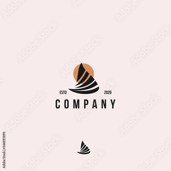 Fototapeta Boat logo vector
