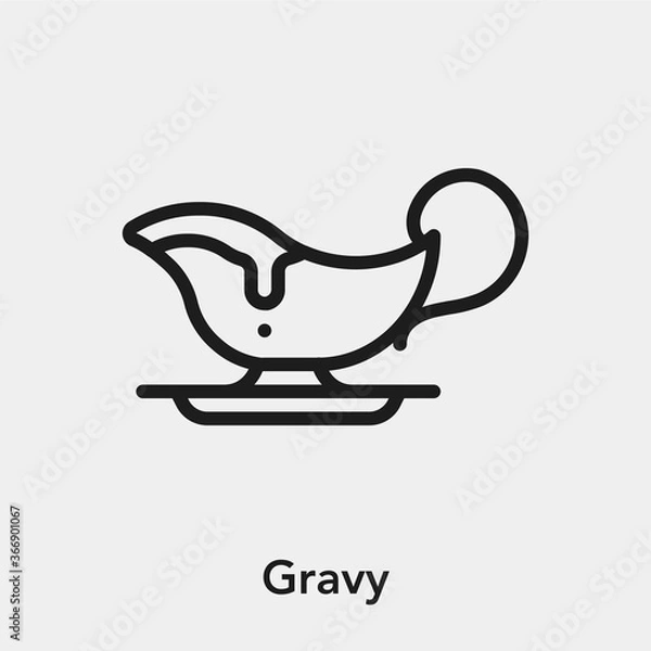 Obraz gravy icon vector sign symbol