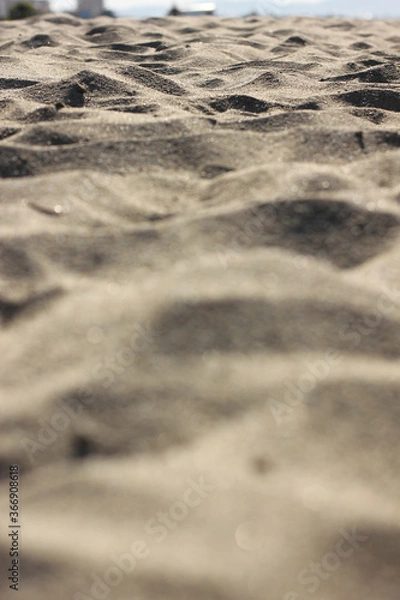 Fototapeta Alanya, TURKEY - August 10, 2013: Travel to Turkey. Sandy beaches of Turkey.