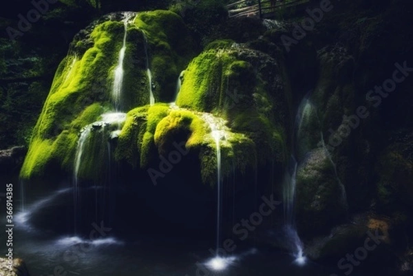 Obraz waterfall in the forest