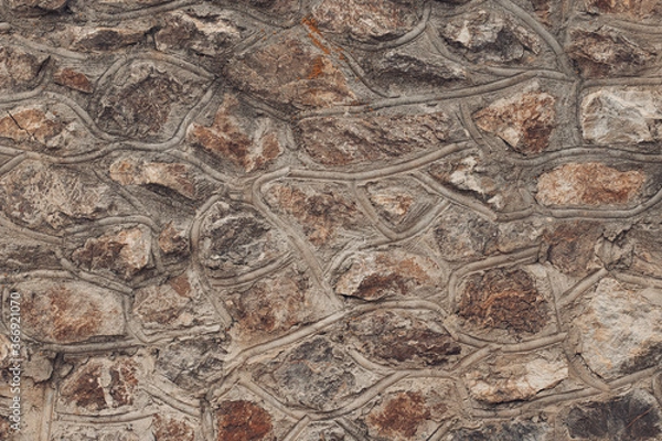 Obraz Stone Wall Background. Abstract background with old rock, stone texture