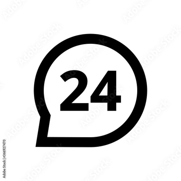 Fototapeta All Day Support Icon