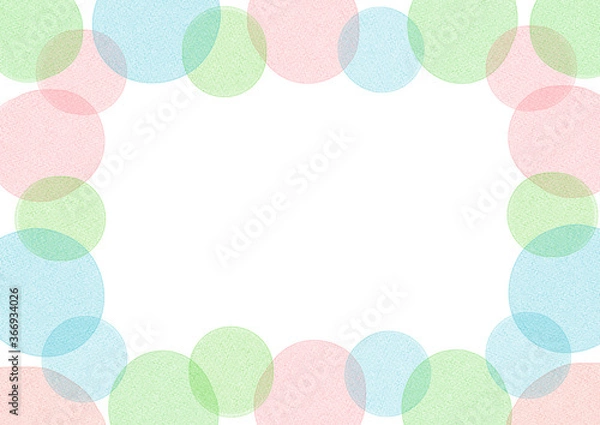 Fototapeta 水彩風　水玉模様の背景