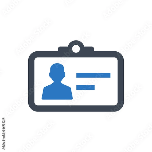 Fototapeta Identity Card Icon