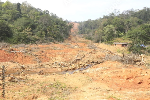 Fototapeta landslide 