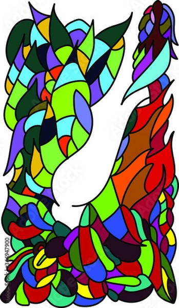 Obraz abstract floral background