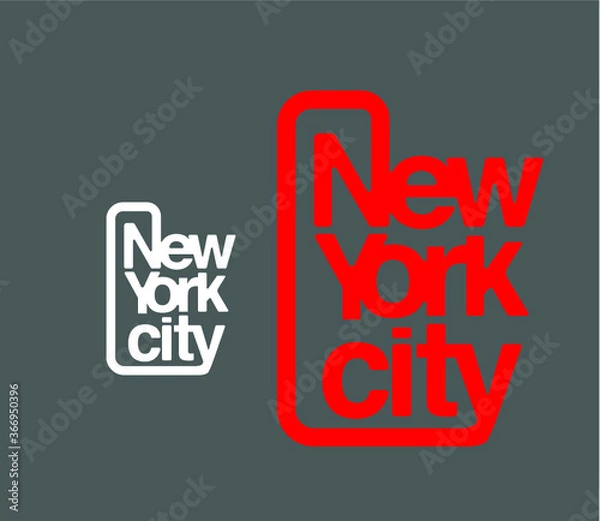 Obraz New York city logo