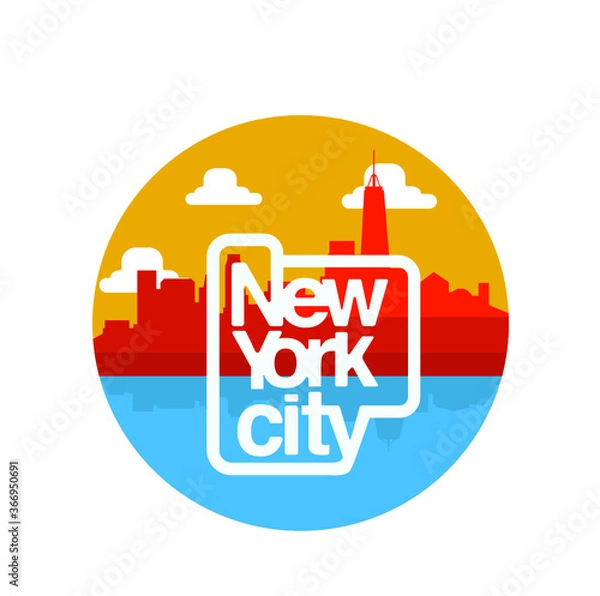 Obraz New York city logo