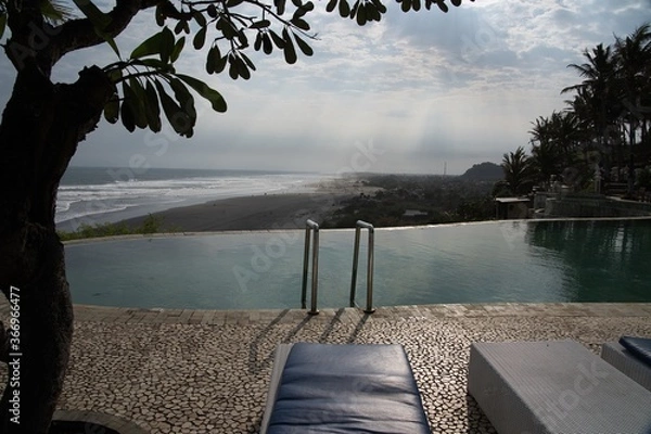 Obraz swimming pool and beach