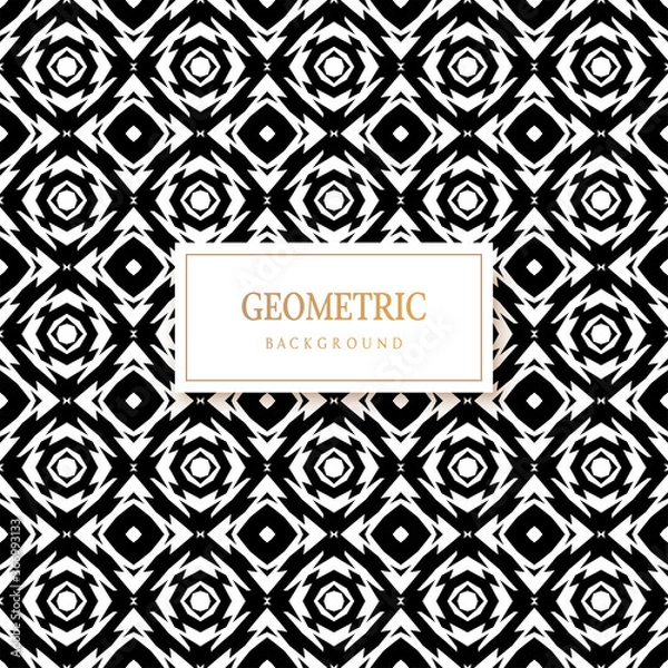 Fototapeta Vector seamless pattern. Modern texture. Repeating abstract background.