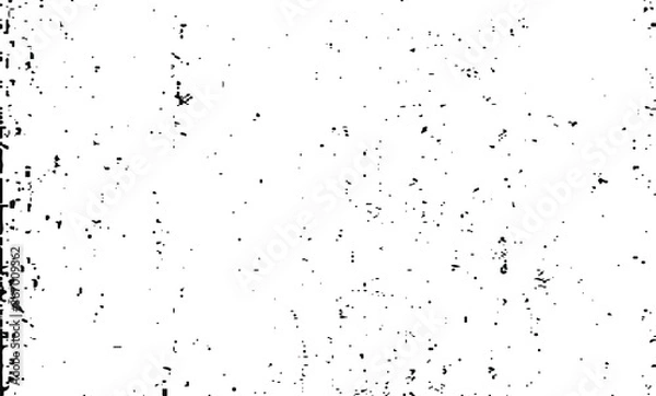 Obraz Rough black and white texture vector. Distressed overlay texture. Grunge background. Abstract textured effect. Vector Illustration. Black isolated on white background. EPS10