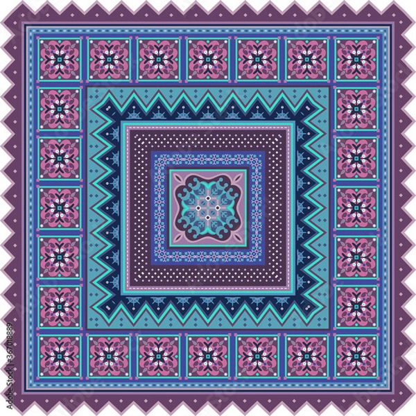 Fototapeta Vector decorative ethnic ornamental illustration