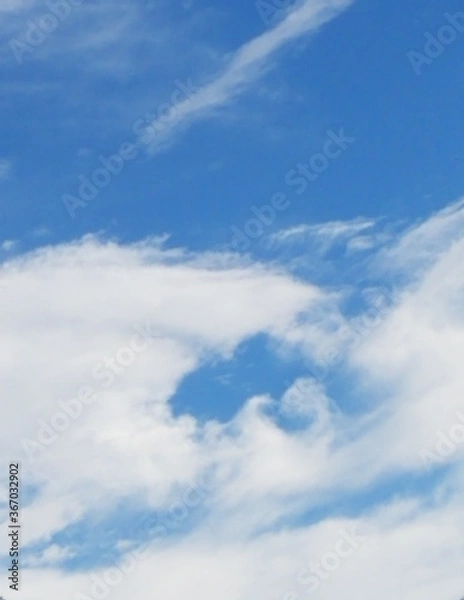 Obraz blue sky with clouds