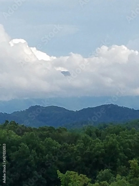 Obraz clouds over the mountains
