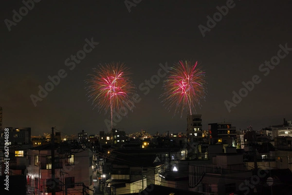 Fototapeta 足立の花火